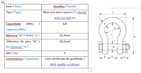 IT-ENG-06 - COMO ESPECIFICAR ITENS DE IÇAMENTO DE CARGA